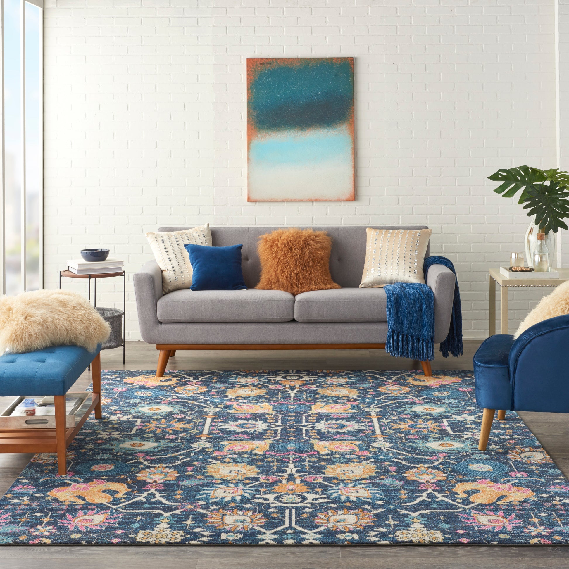 Nourison Home Passion  Navy  Transitional