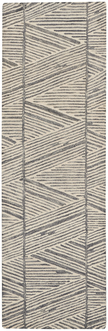 Nourison Home Colorado CLR01 Grey White Contemporary Tufted Rug