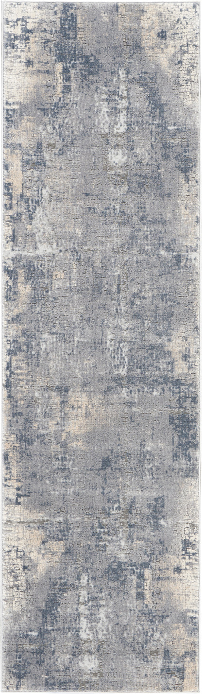 Nourison Home Rustic Textures RUS06 Grey Beige Contemporary Power-loomed Rugs
