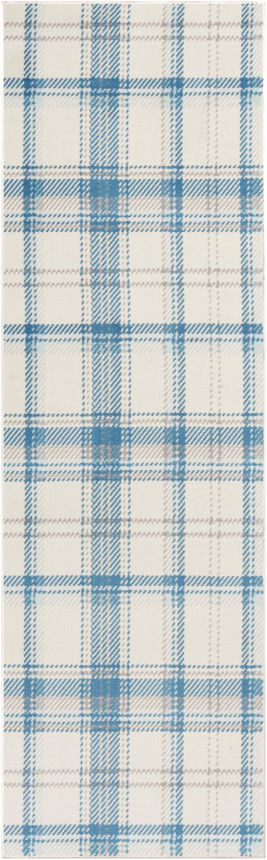 Nourison Home Grafix  Ivory Blue  Contemporary