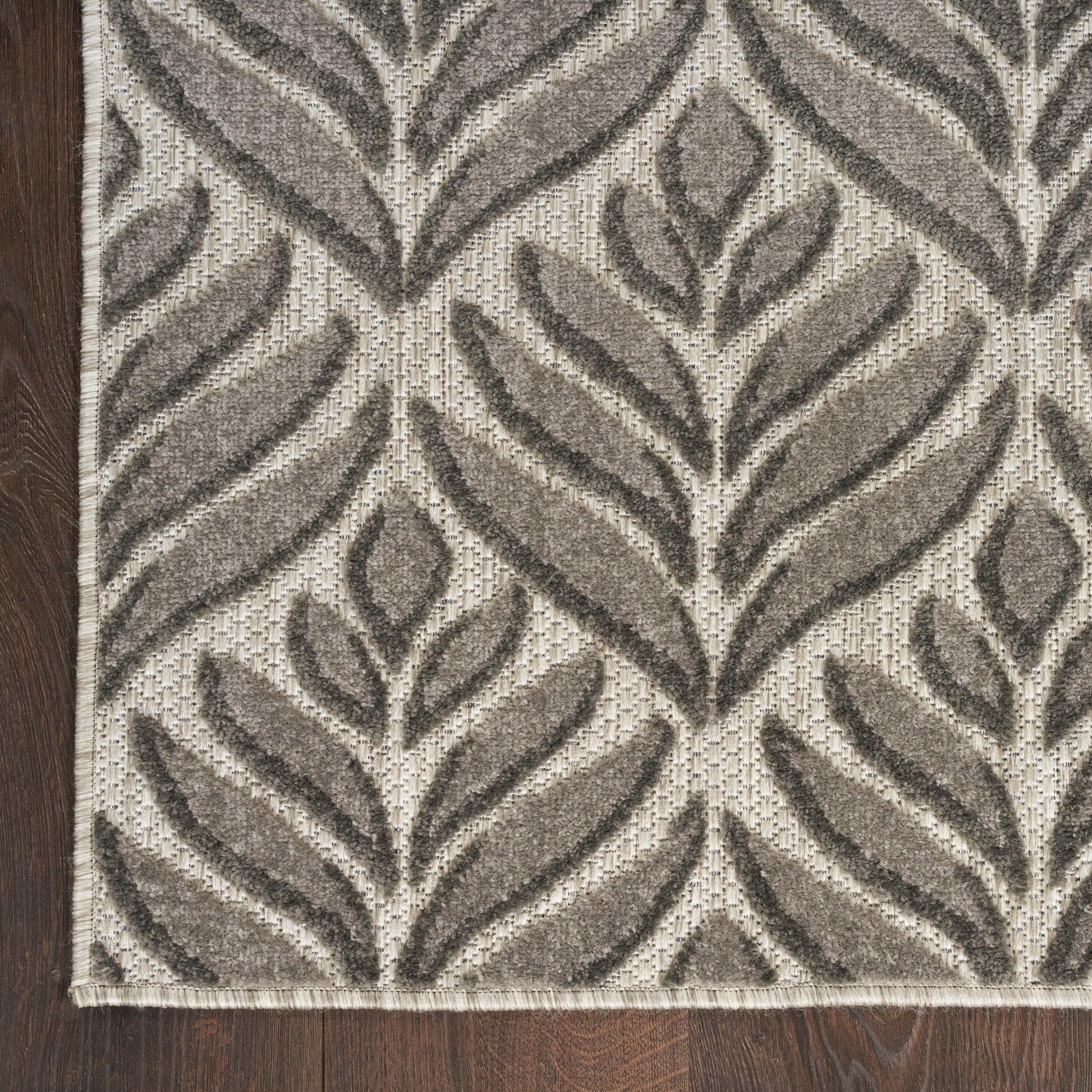 Nourison Home Aloha  Charcoal  Contemporary