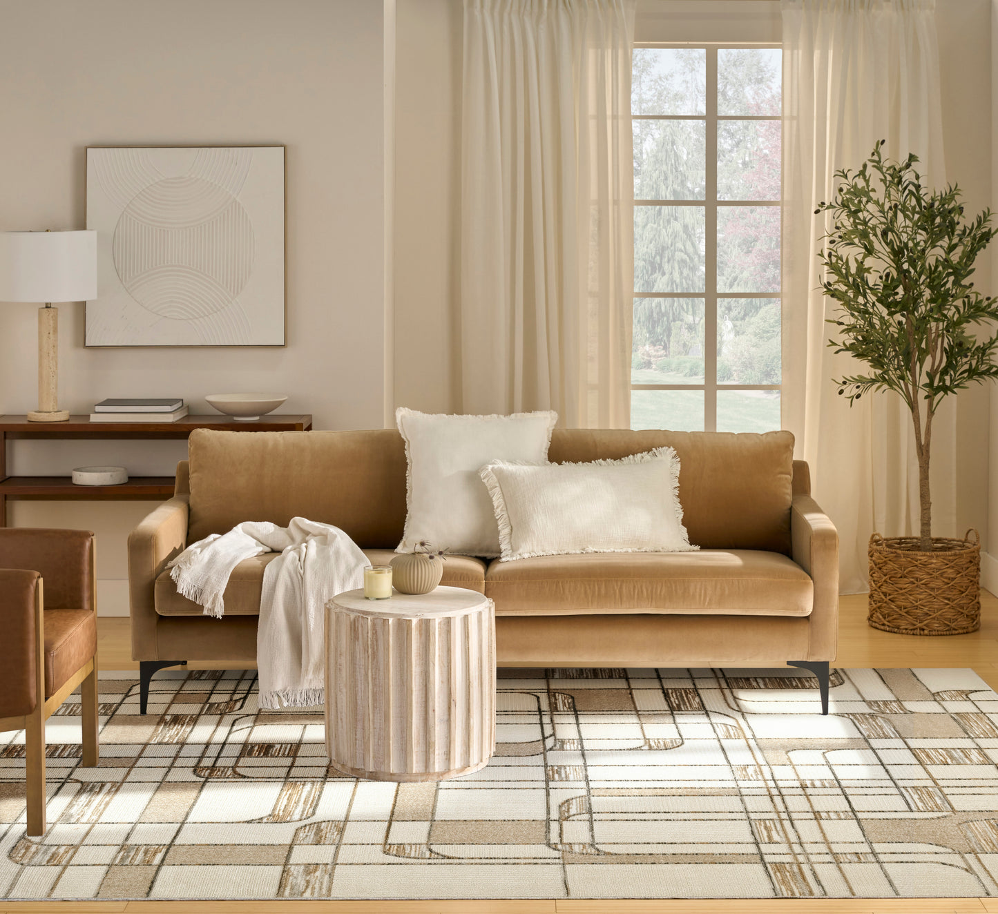 Nourison Home Nordic  Ivory Multicolor  Contemporary