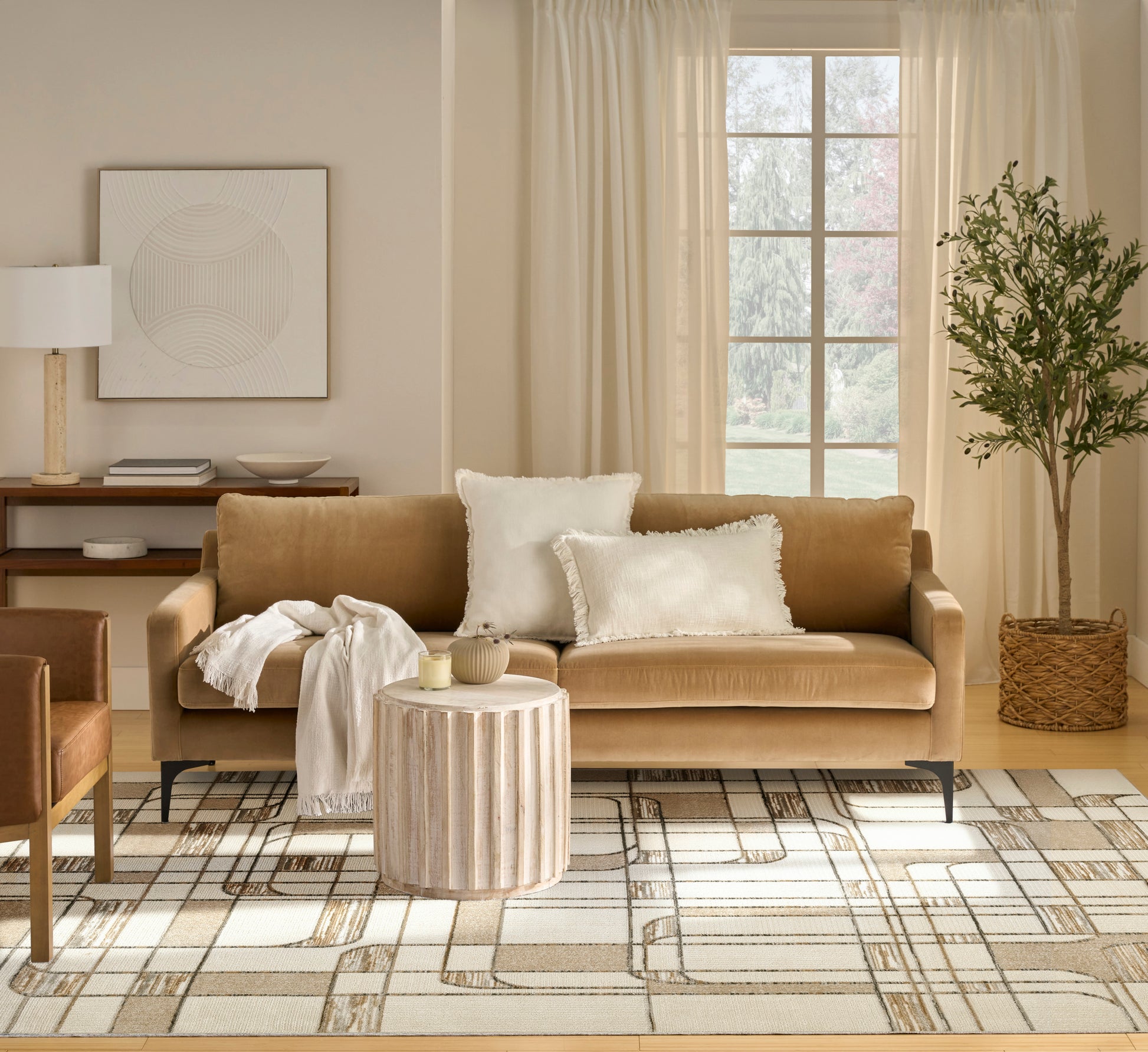 Nourison Home Nordic  Ivory Multicolor  Contemporary