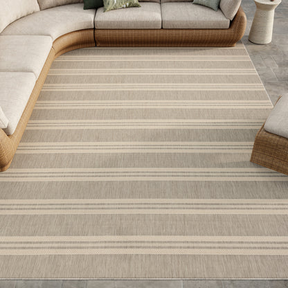 Nourison Home Horizon Indoor/Outdoor  Grey  Contemporary