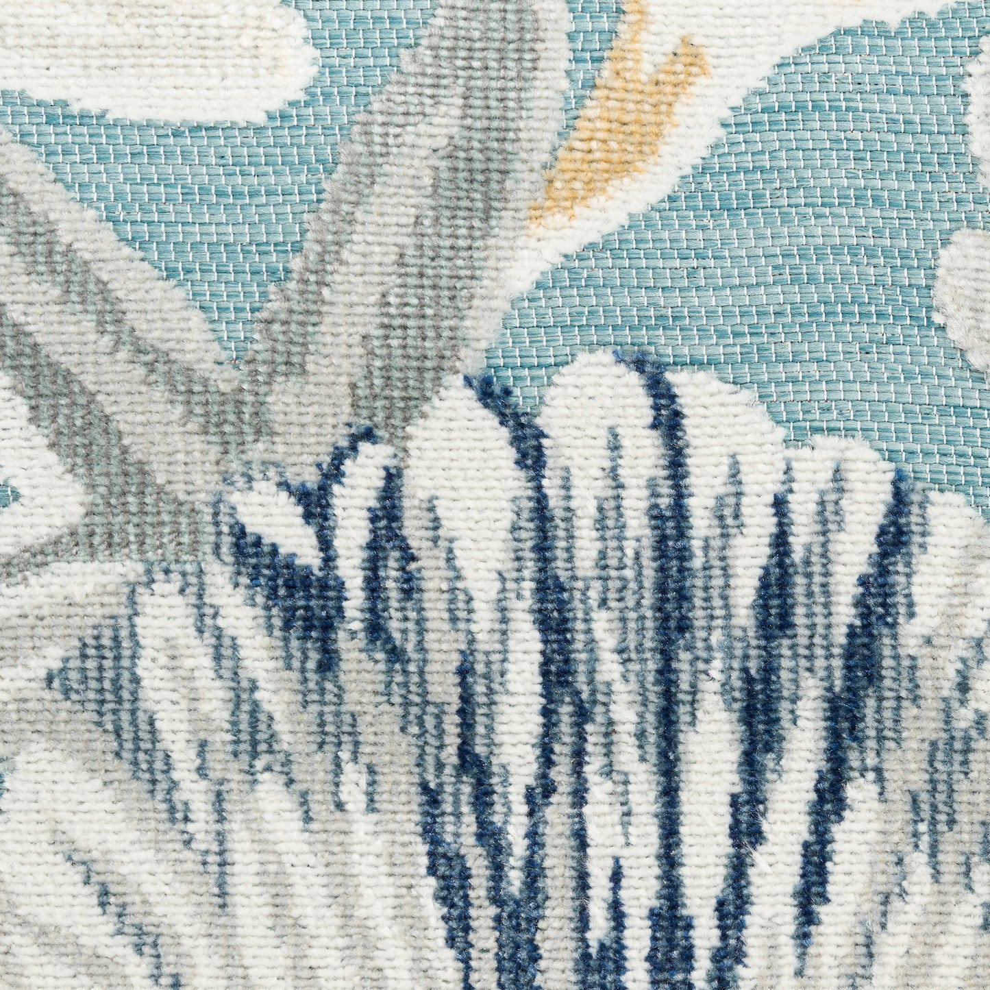 Nourison Home Suncoast  Teal Multicolor  Contemporary