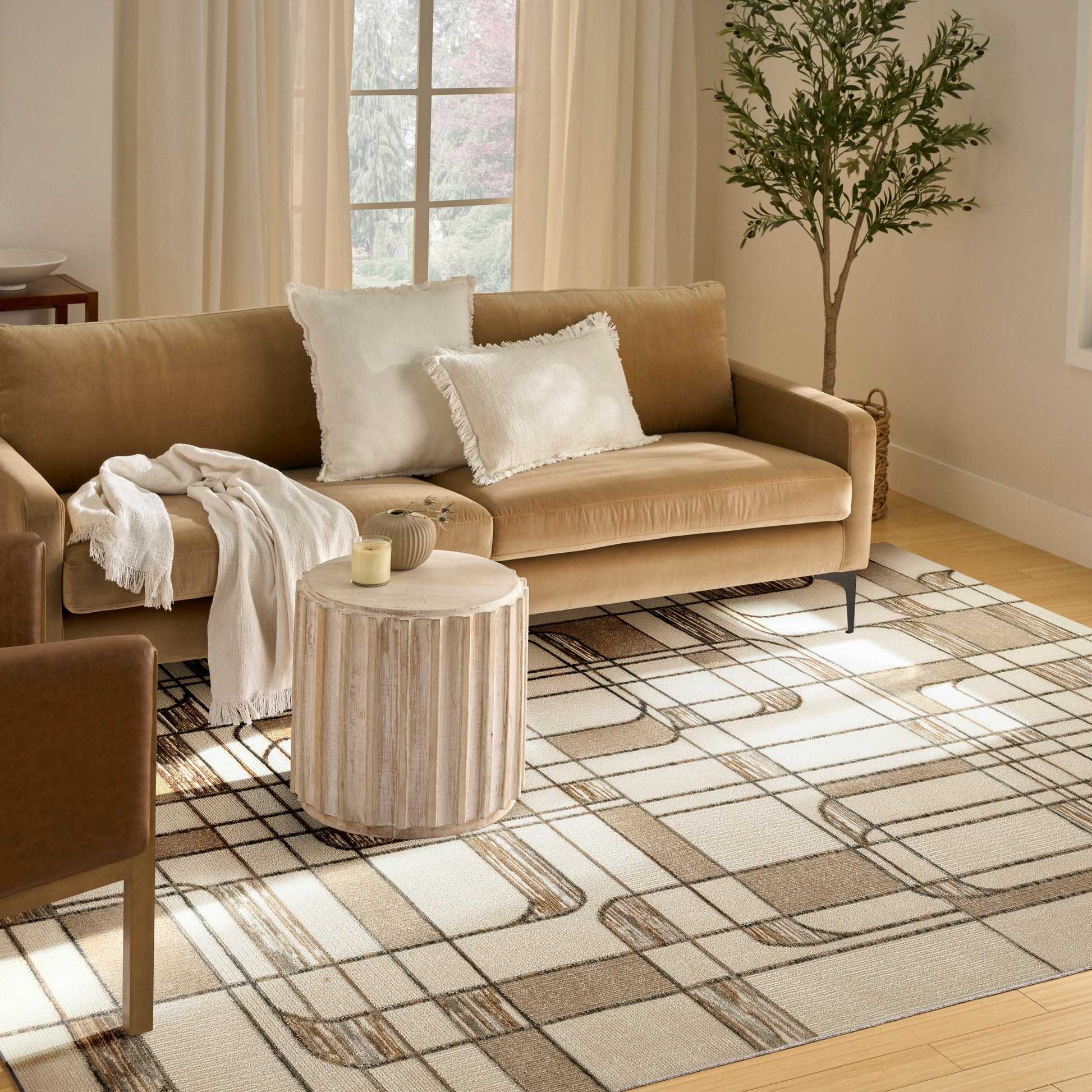 Nourison Home Nordic  Ivory Multicolor  Contemporary