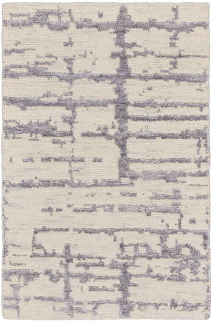 Nourison Home Luna LUN02 Ivory Grey Contemporary Hand Knotted Rug