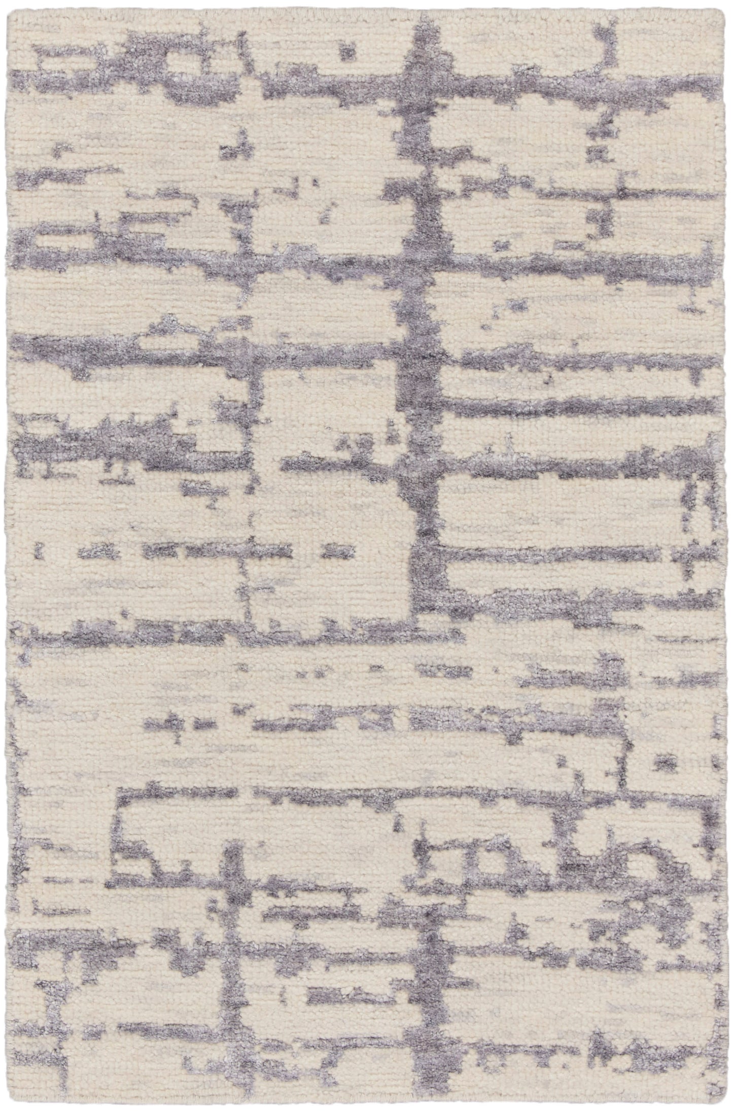 Nourison Home Luna LUN02 Ivory Grey Contemporary Hand Knotted Rug