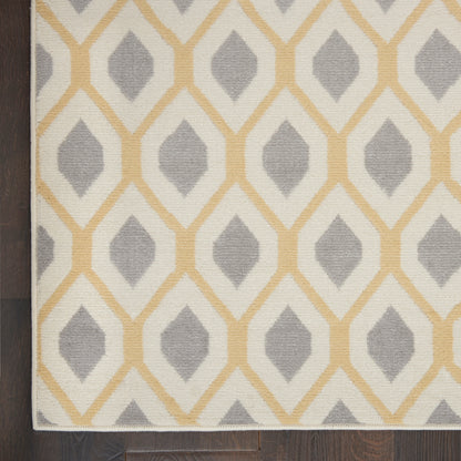 Nourison Home Grafix  White  Contemporary