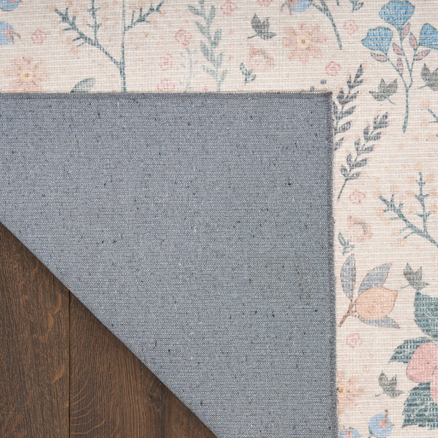 Nourison Home Botanical Washables  Ivory Multicolor  Contemporary