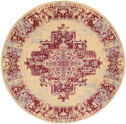 Nourison Home Grafix GRF14 Cream Red Transitional Power-loomed Rug