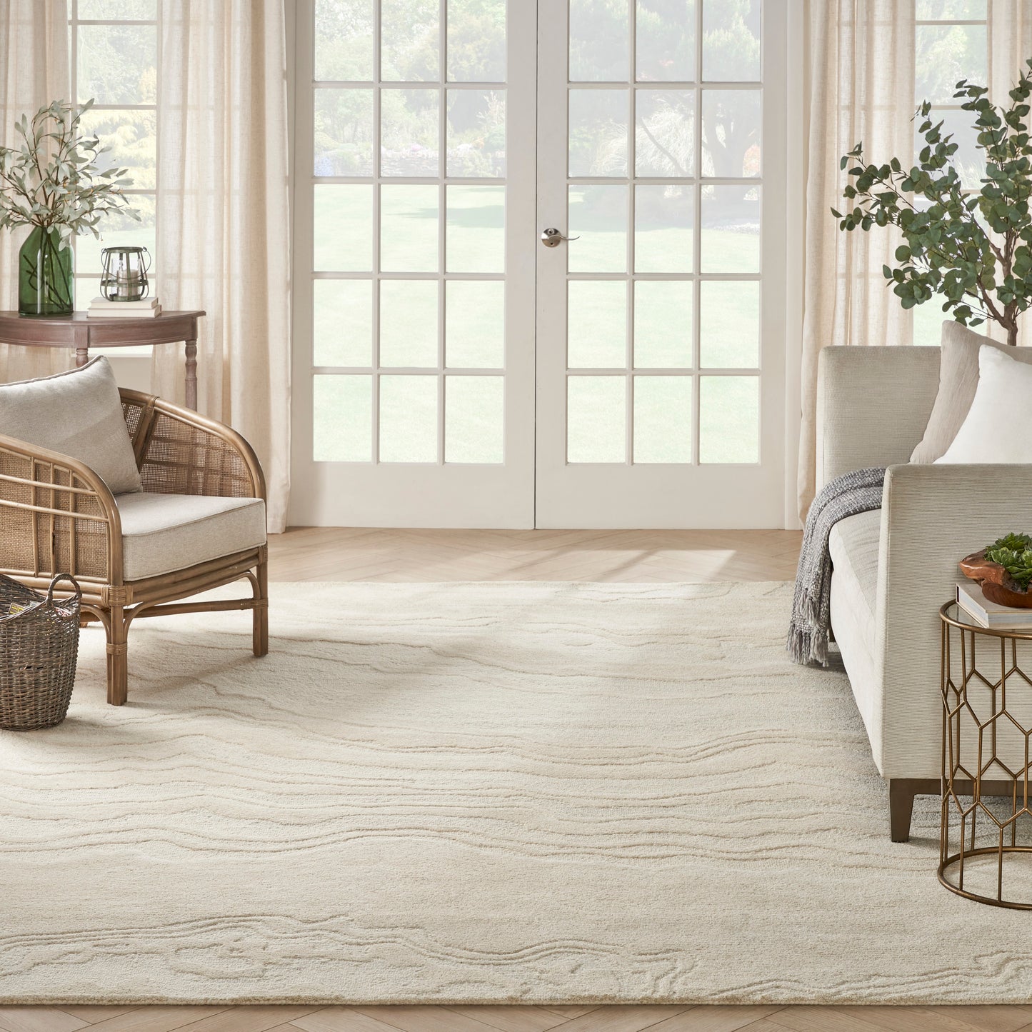 Nourison Home Graceful  Ivory  Contemporary