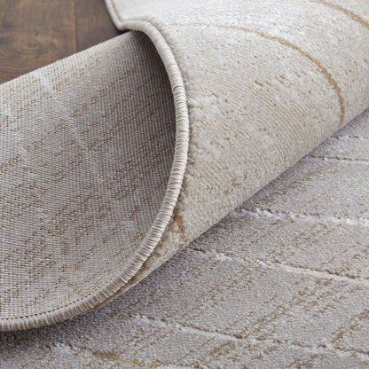 Feizy Waldor 39NBF Ivory Beige Modern/Casual/Tropical Machine Woven Rug - Rugs - Feizy - Atlanta Designer Rugs