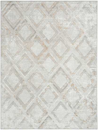 Nourison Home Dekor DEK05 Grey Contemporary Machine Woven Rug
