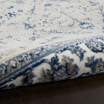 Nourison Home Cyrus  Ivory Navy  Traditional