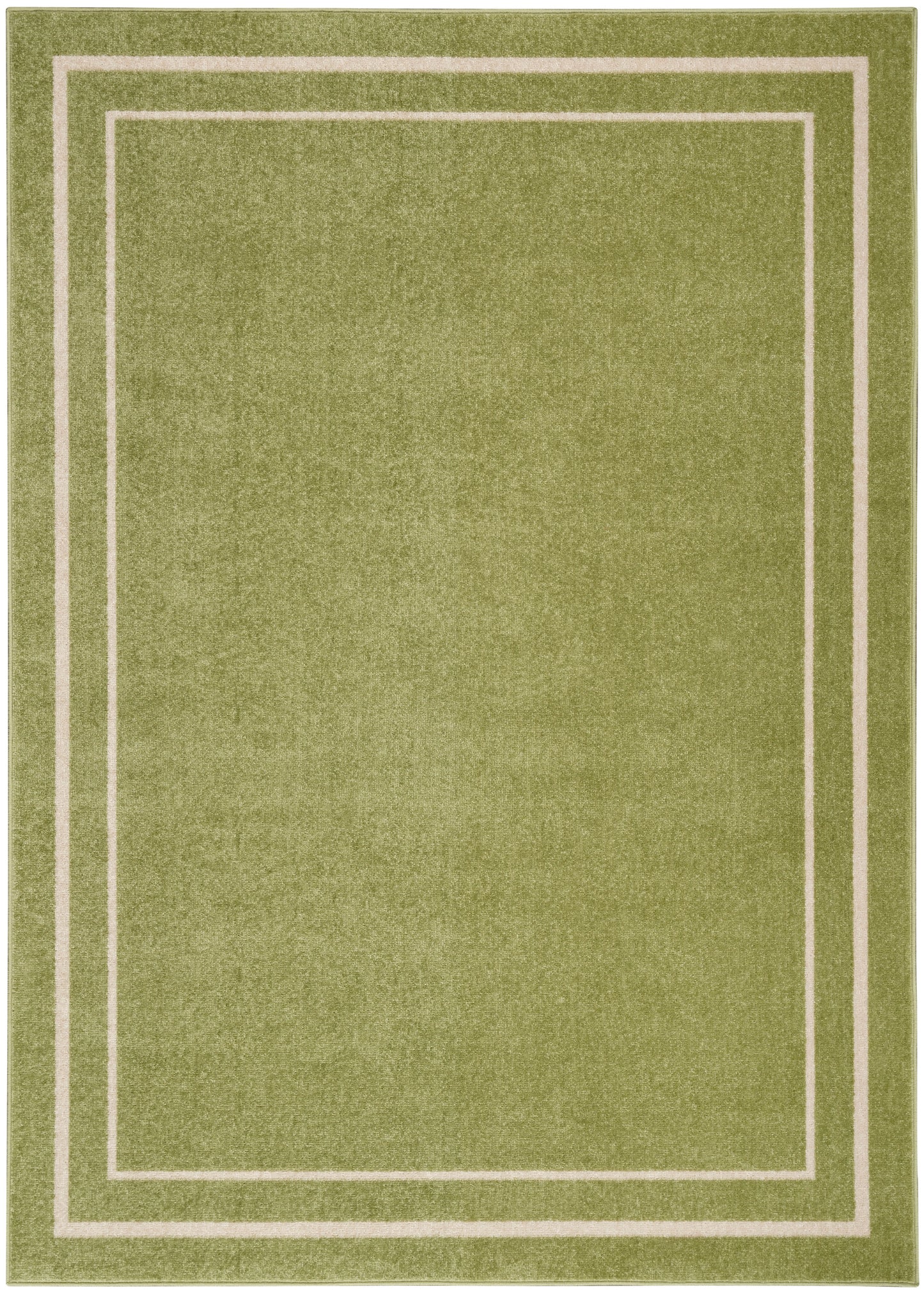 Nourison Home Nourison Essentials NRE02 Green Ivory Contemporary Power-loomed Rug
