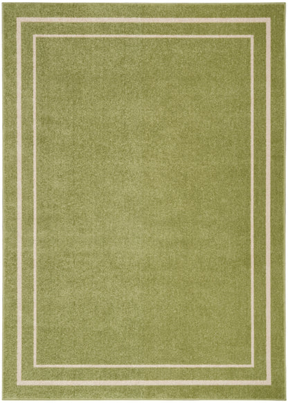 Nourison Home Nourison Essentials NRE02 Green Ivory Contemporary Power-loomed Rug