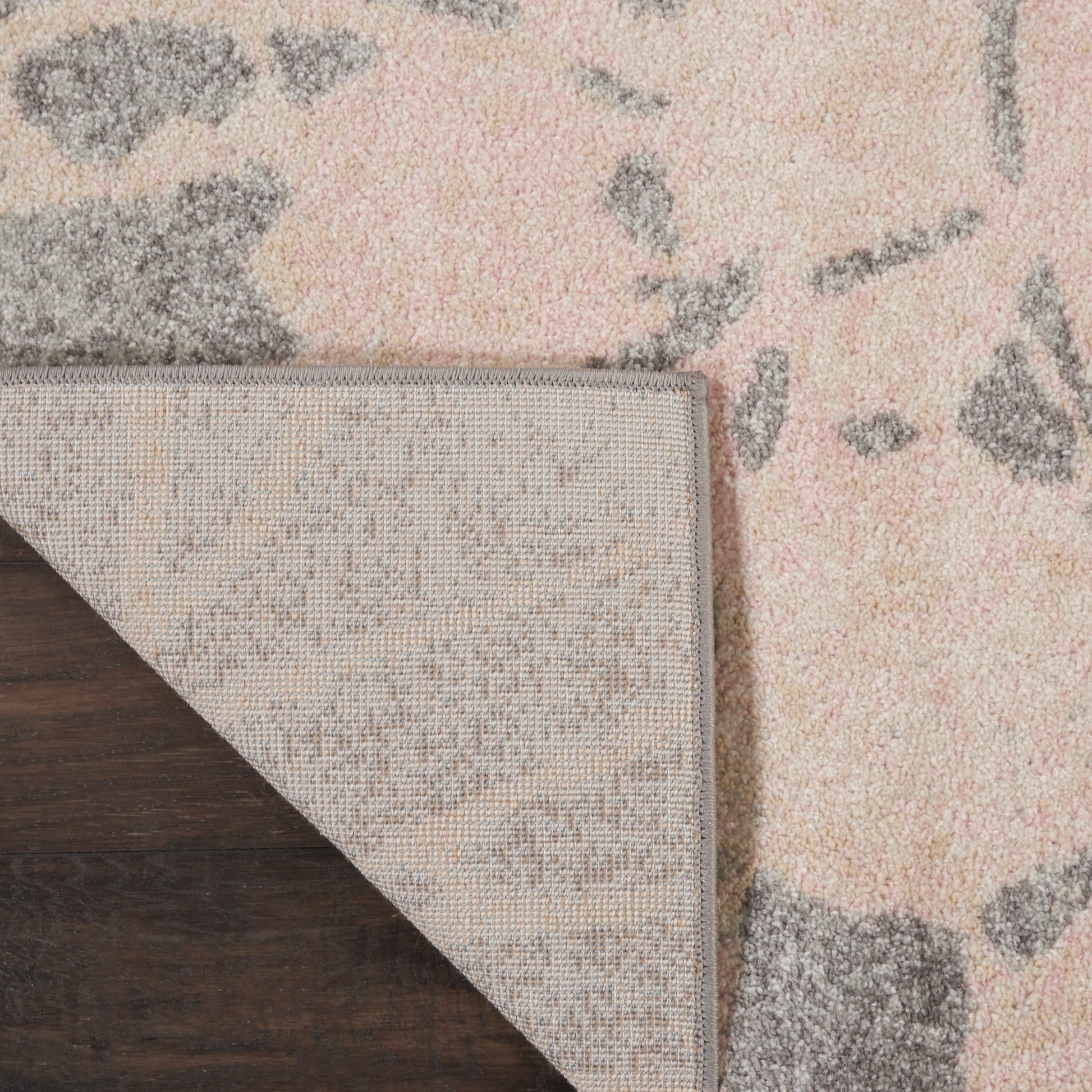 Nourison Home Tranquil  Grey Pink  Contemporary