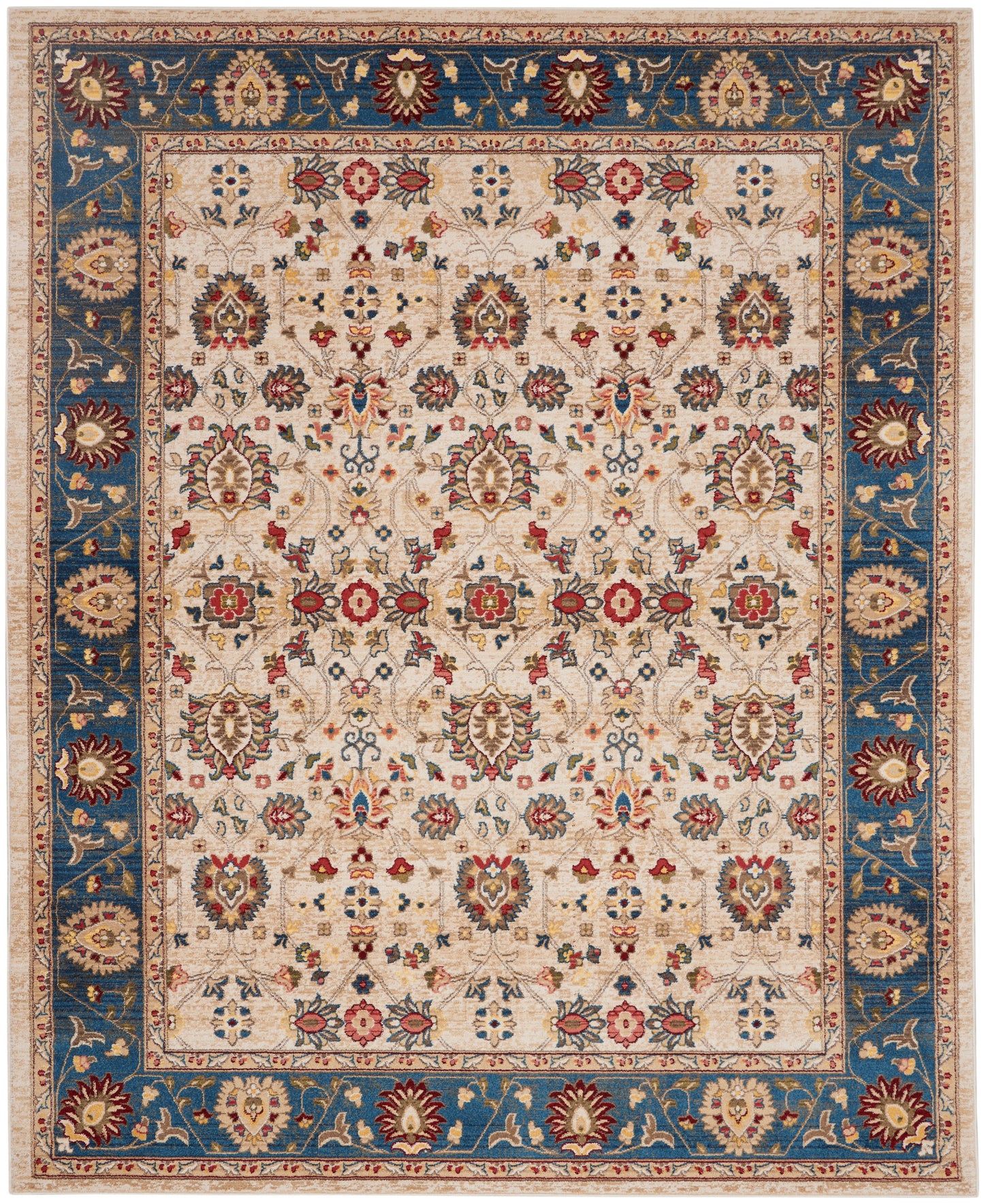 Nourison Home Karisma  Ivory Blue  Traditional