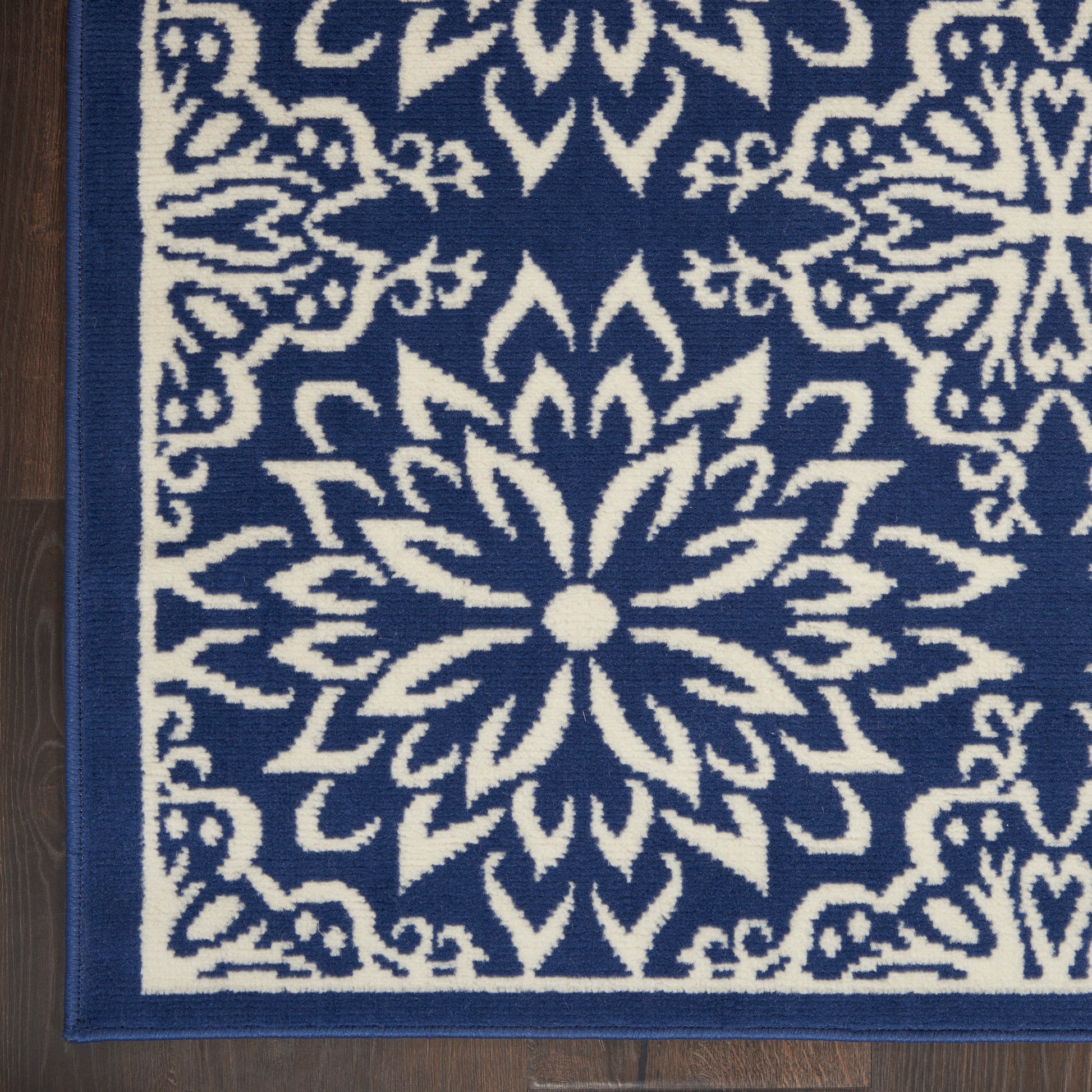 Nourison Home Jubilant  Navy Ivory  Transitional