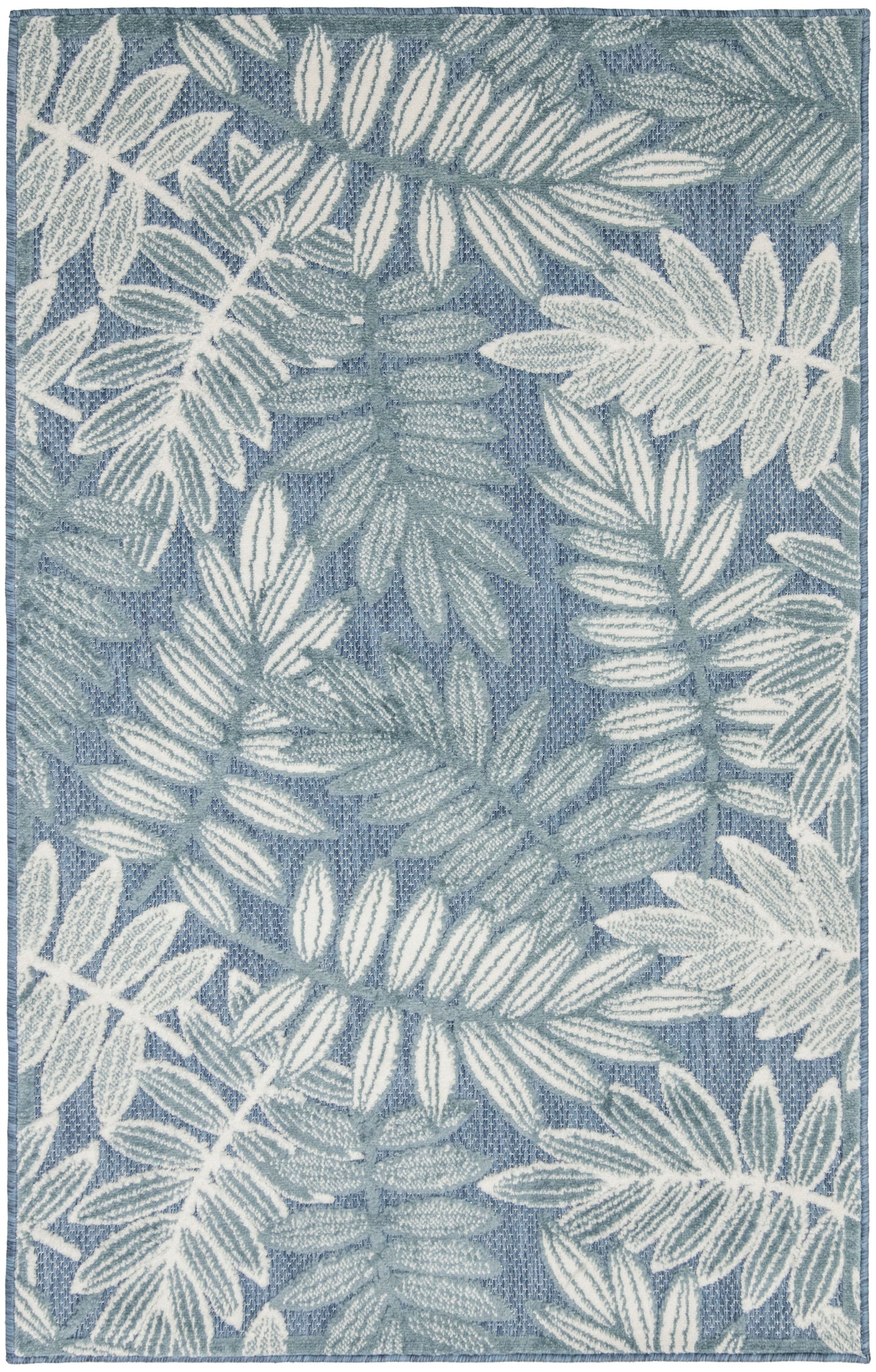 Nourison Home Aloha ALH18 Blue Contemporary Power-loomed Rugs