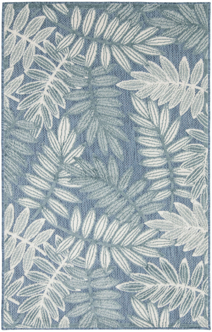 Nourison Home Aloha ALH18 Blue Contemporary Power-loomed Rugs