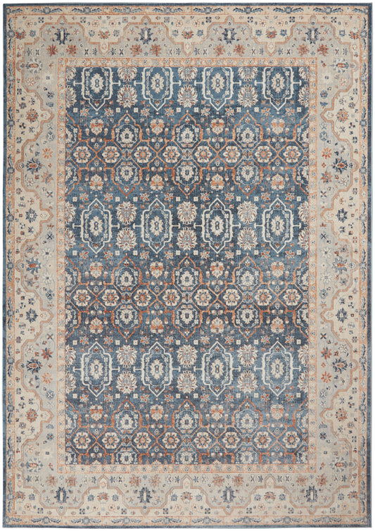 Nourison Home Malta  Blue Grey  Traditional