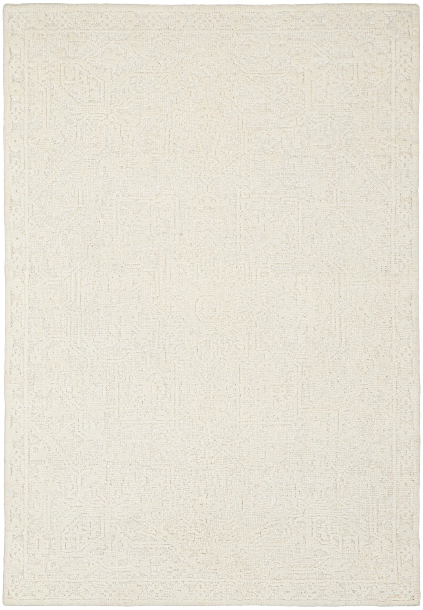 Nourison Home Blanco BLO01 Ivory Contemporary Hand Knotted Rug