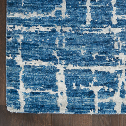 Nourison Home Luna  Blue Silver  Contemporary