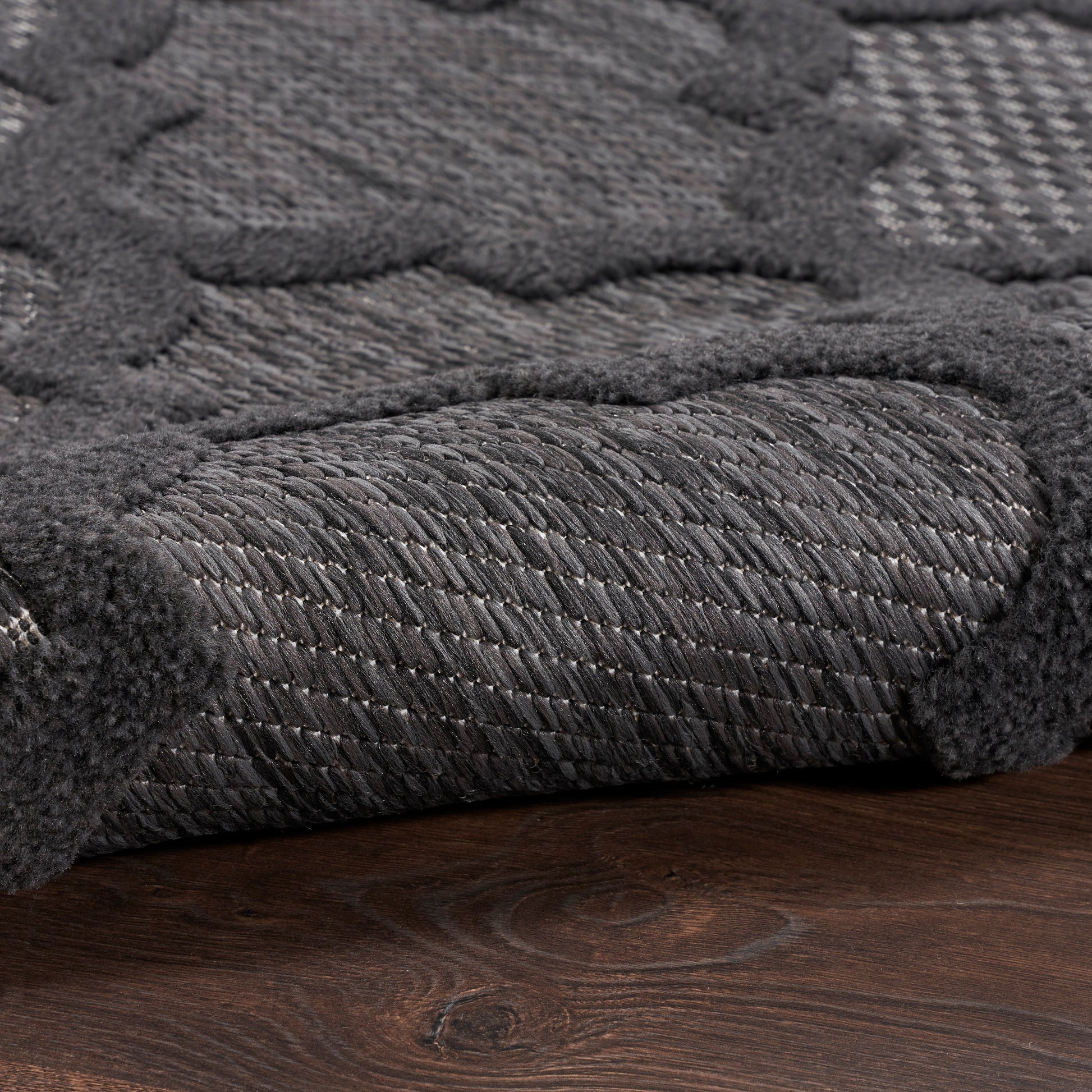 Nourison Home Easy Care  Charcoal Black  Contemporary