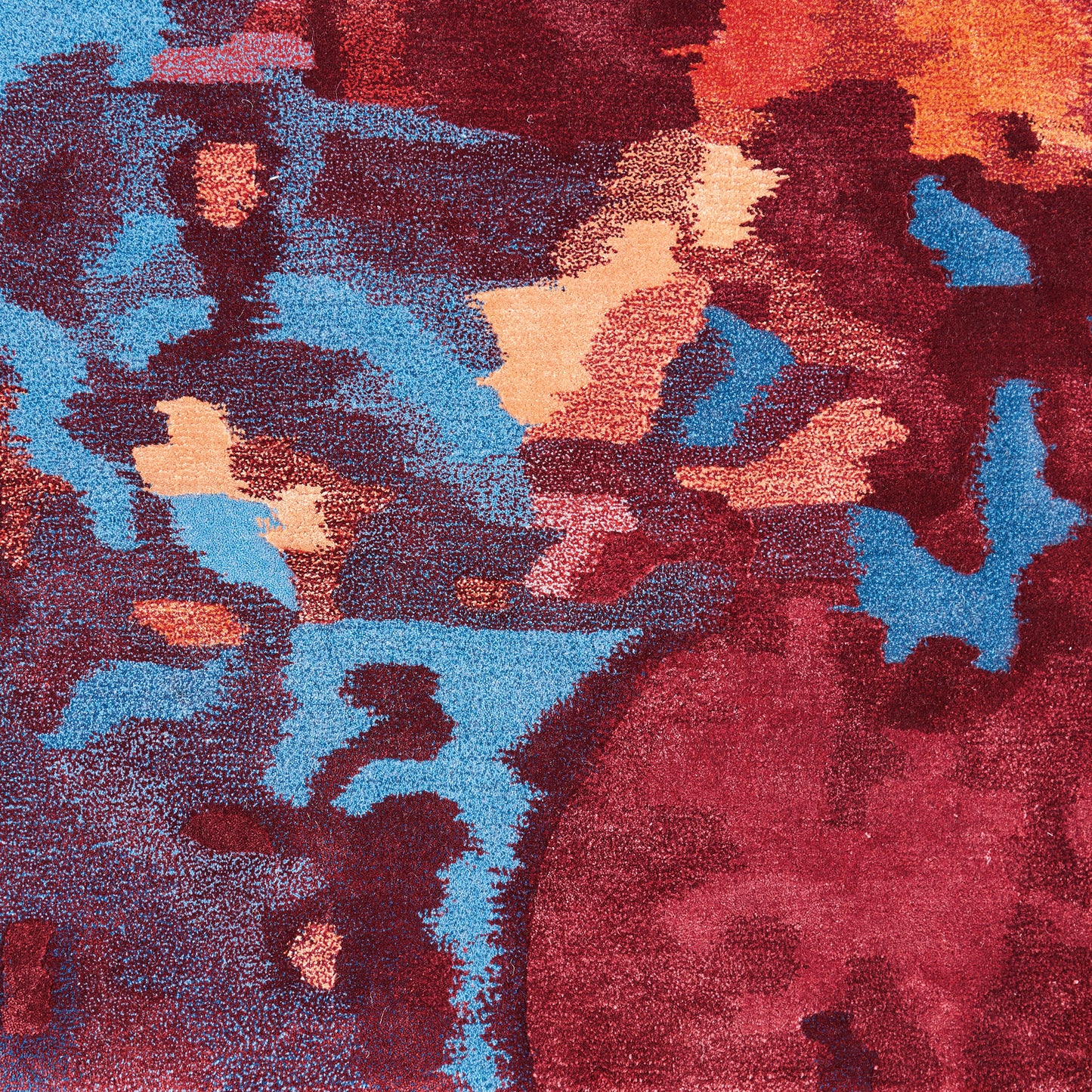 Nourison Home Prismatic  Blue Flame  Contemporary