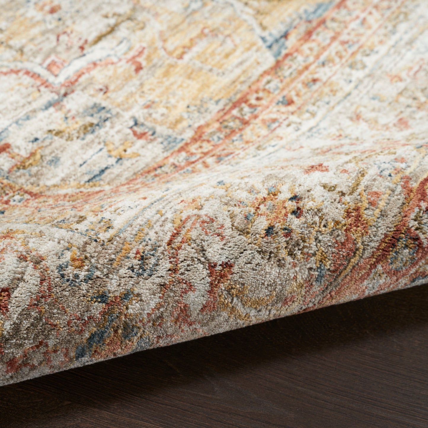 Nourison Home Sahar  Ivory Rust  Traditional