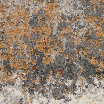 Nourison Home Tangra  Grey Multicolor  Contemporary
