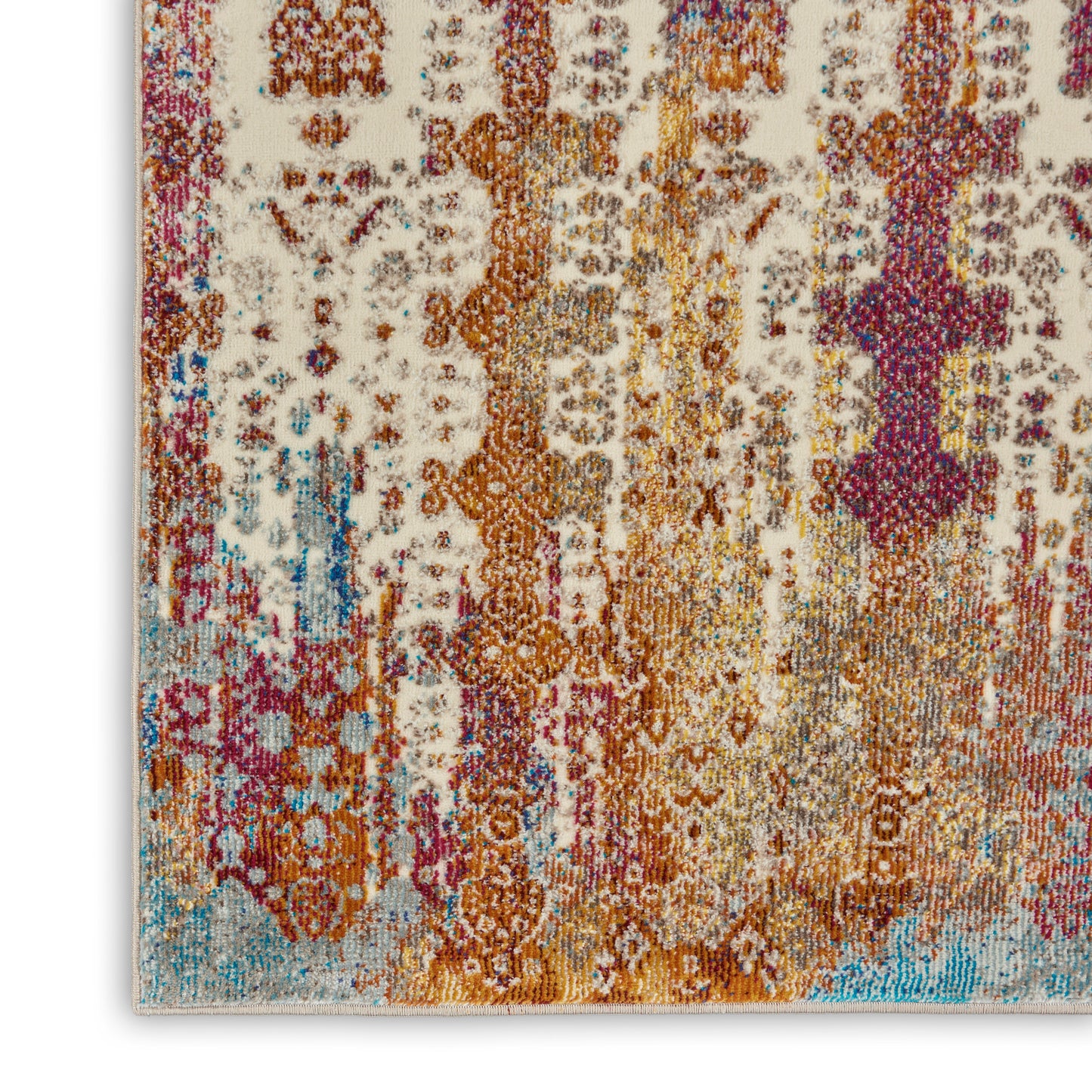 Nourison Home Radiant  Ivory Multicolor  Transitional