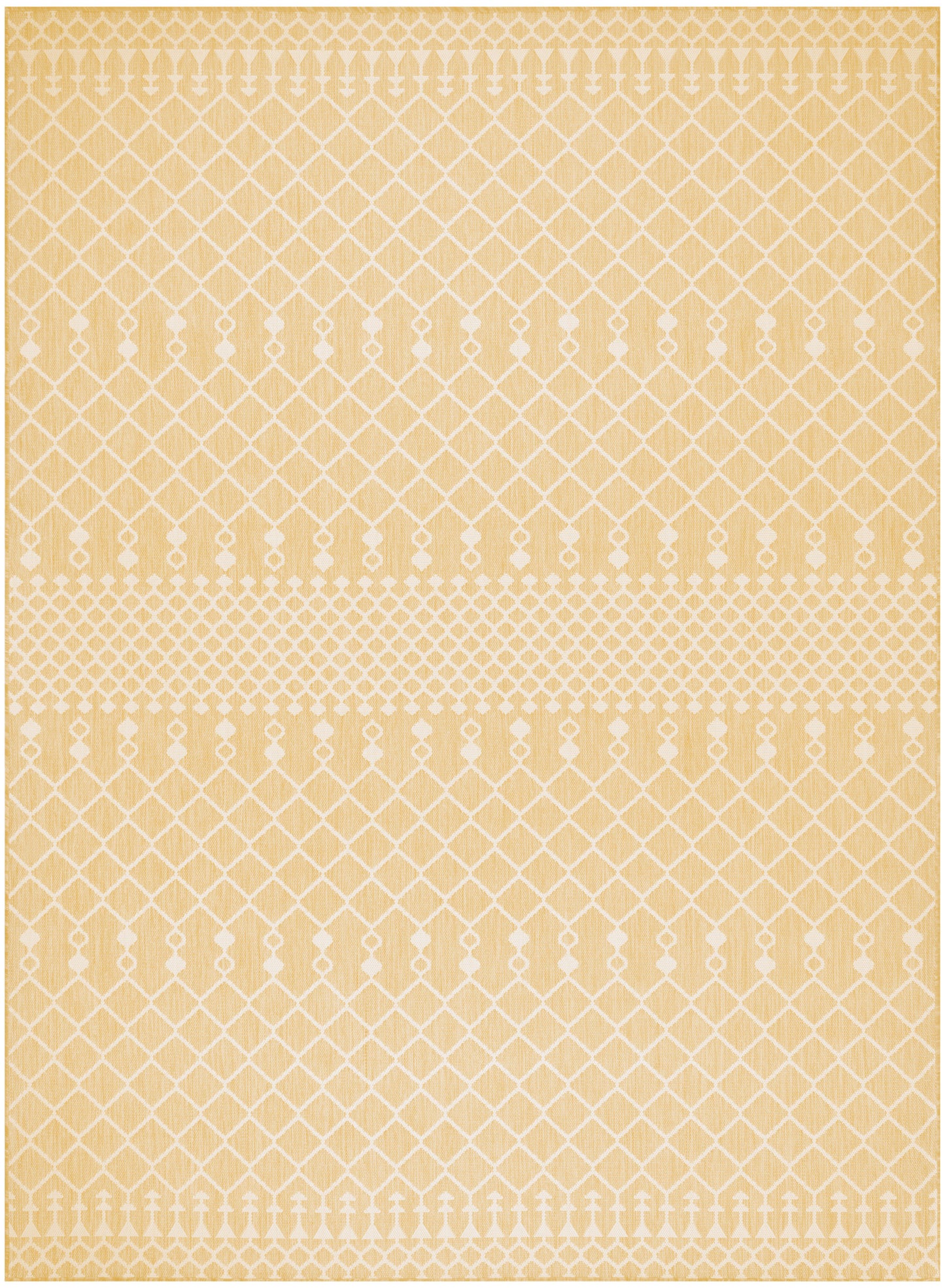 Nourison Home Positano POS02 Yellow Contemporary Power-loomed Rug