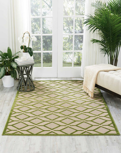 Nourison Home Aloha  Green  Contemporary
