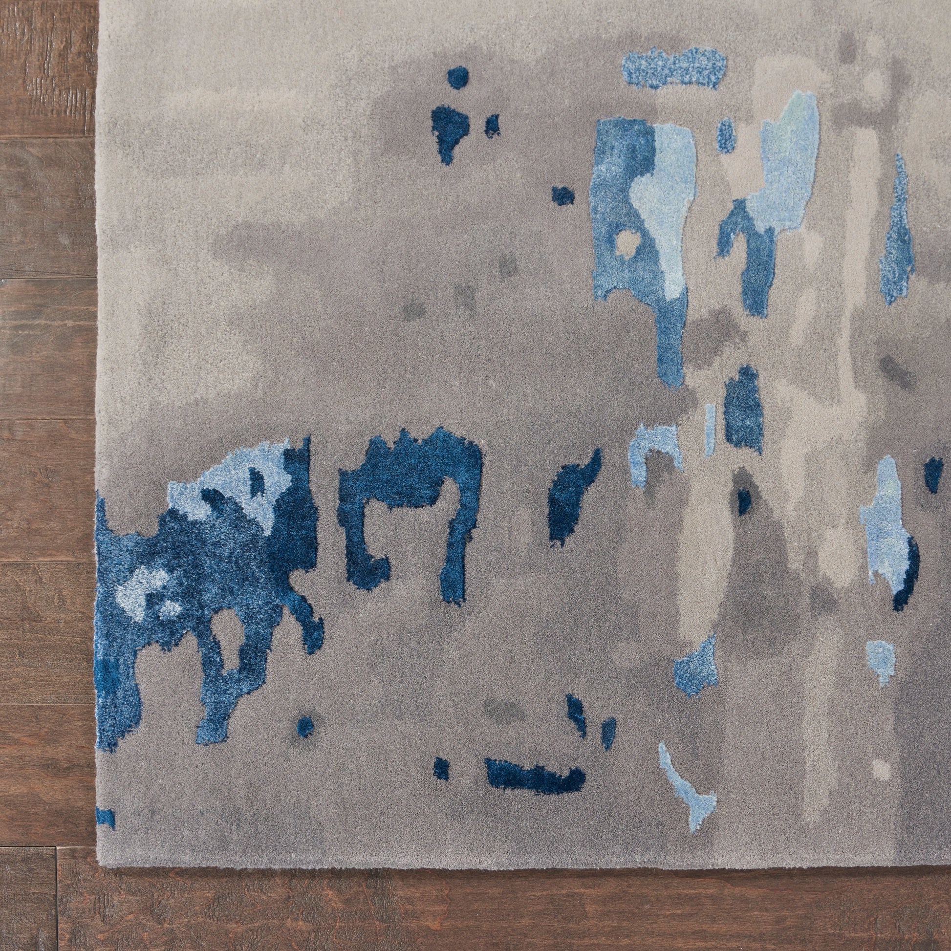 Nourison Home Prismatic  Blue Grey  Contemporary