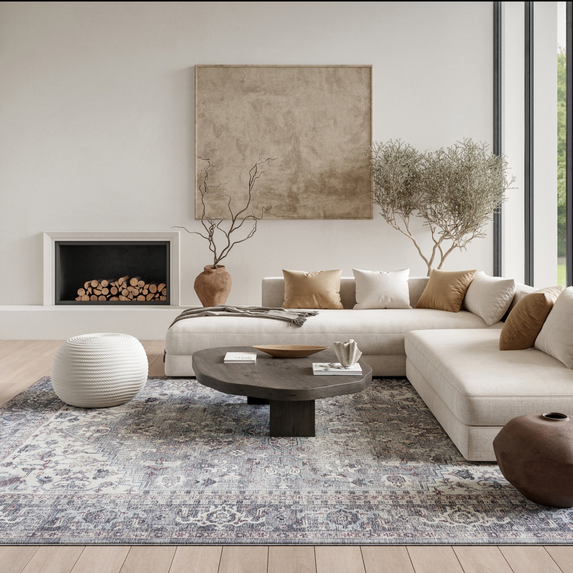 Nourison Home New Concept Washables  Grey  Traditional