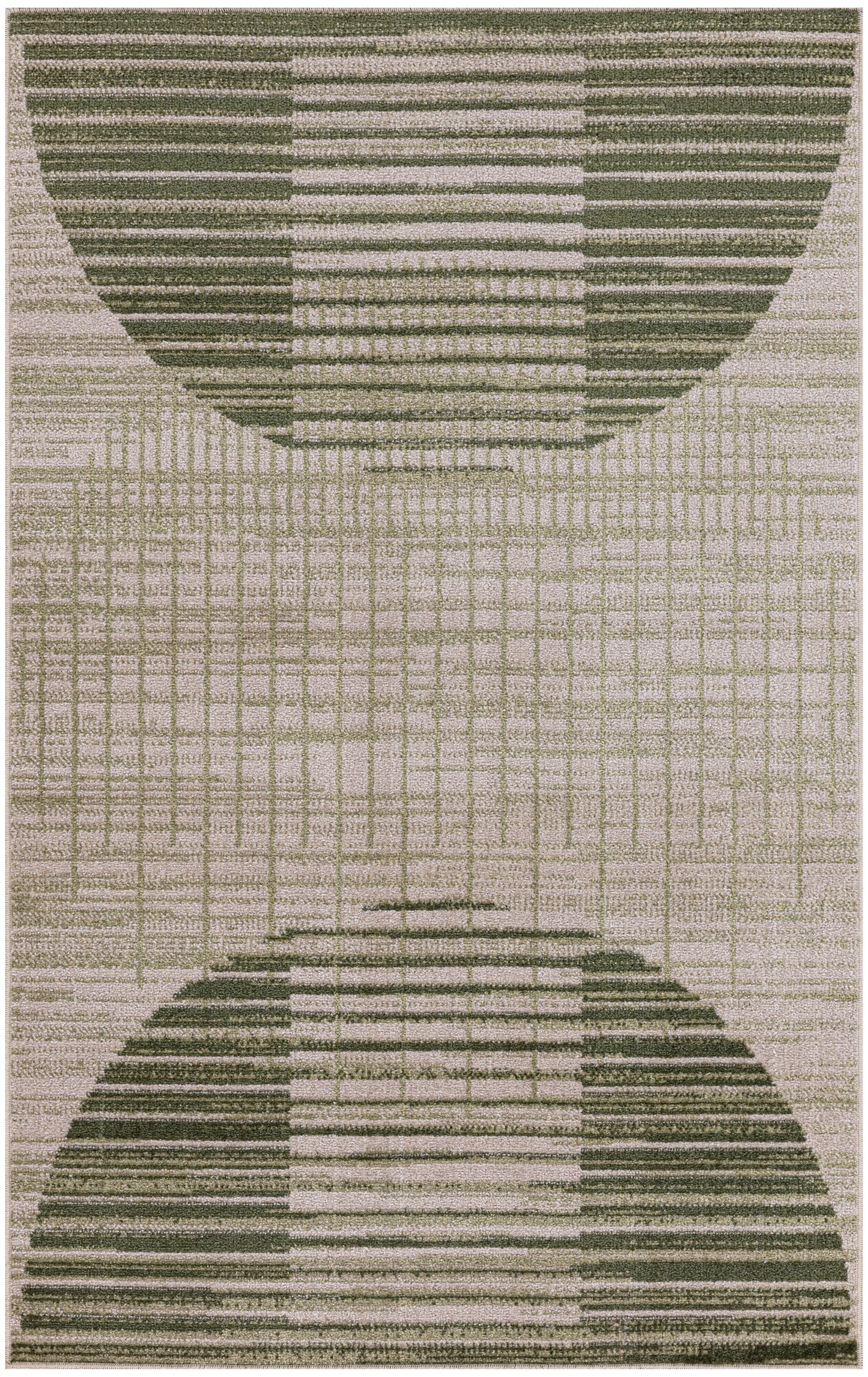 Nourison Home Astra Machine Washable ASW03 Ivory Olive Contemporary Power-loomed Rug