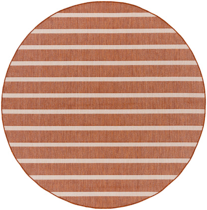 Nourison Home Positano POS03 Terracotta Ivory Contemporary Power-loomed Rug