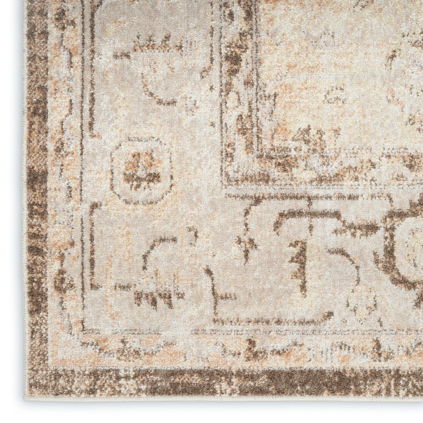 Nourison Home Astra Machine Washable  Beige  Traditional