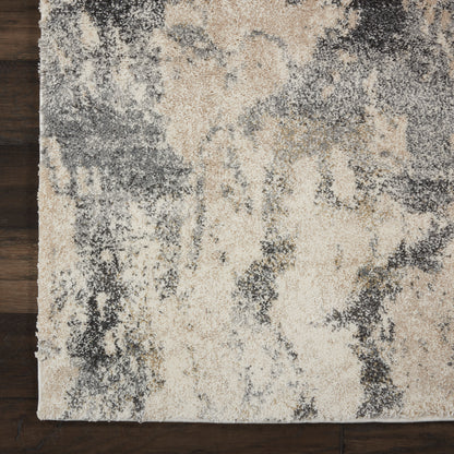 Nourison Home Fusion  Cream Grey  Contemporary