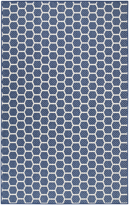 Nourison Home Twist Reversible TWS01 Navy Contemporary Loom-woven Rug