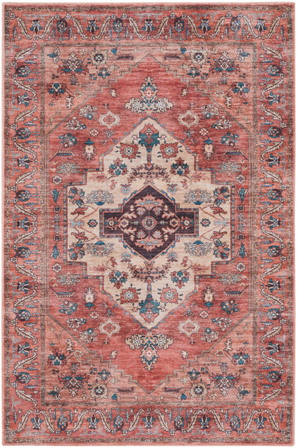Nourison Home Grand Washables GRW03 Rust Multicolor Traditional Power-loomed Rug