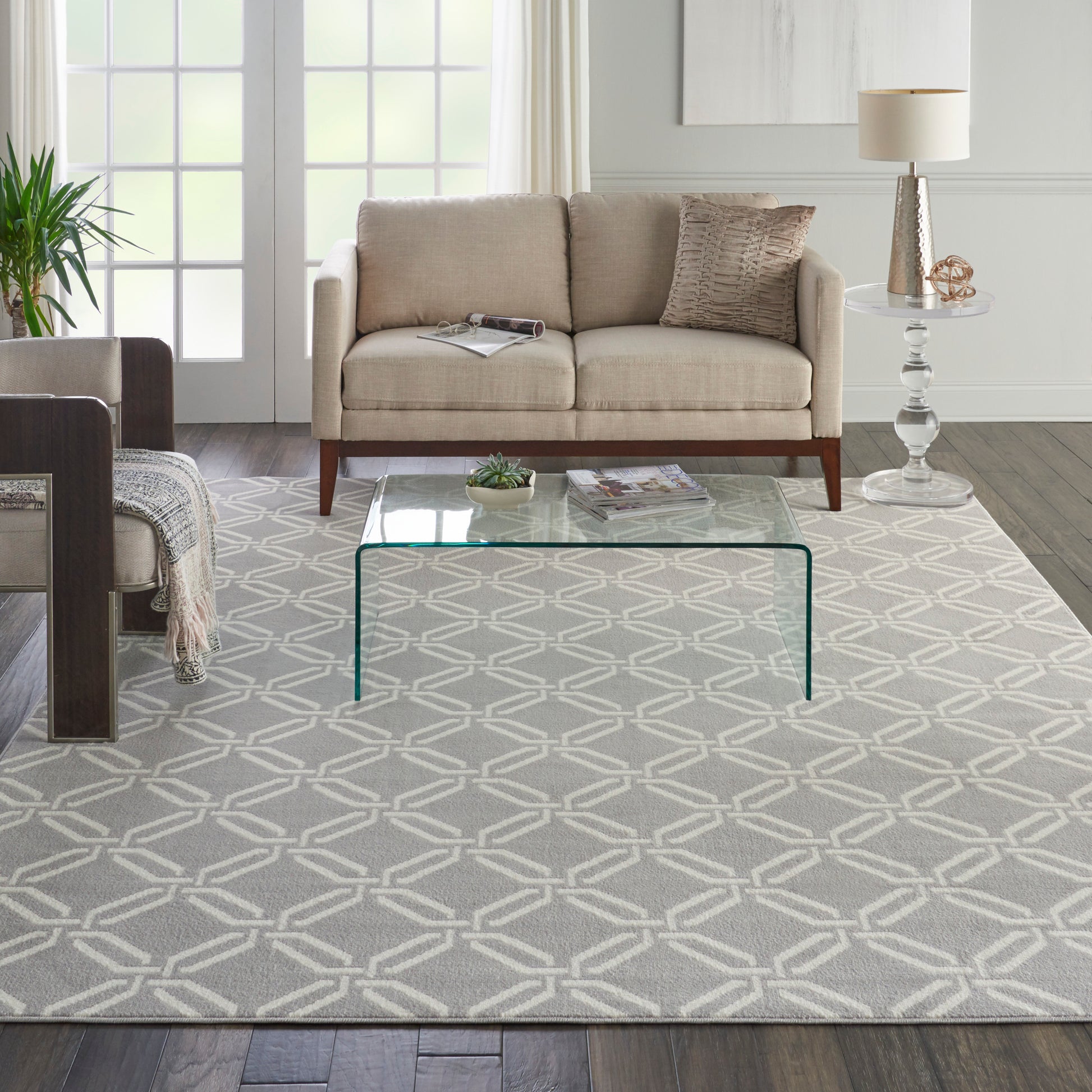 Nourison Home Jubilant  Grey  Contemporary