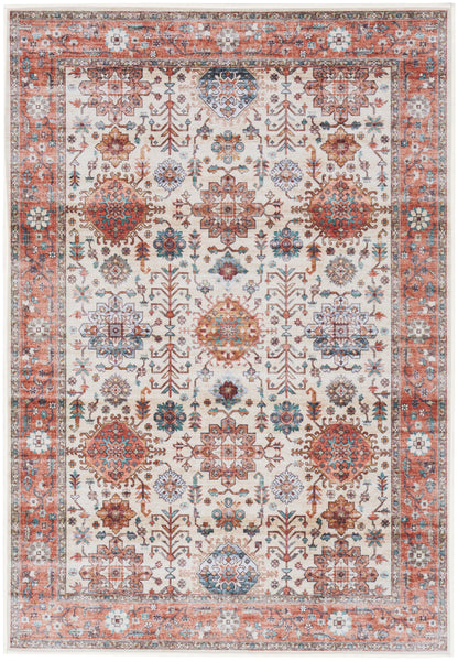 Nourison Home Fulton FUL12 Beige Multicolor Traditional Power-loomed Rug