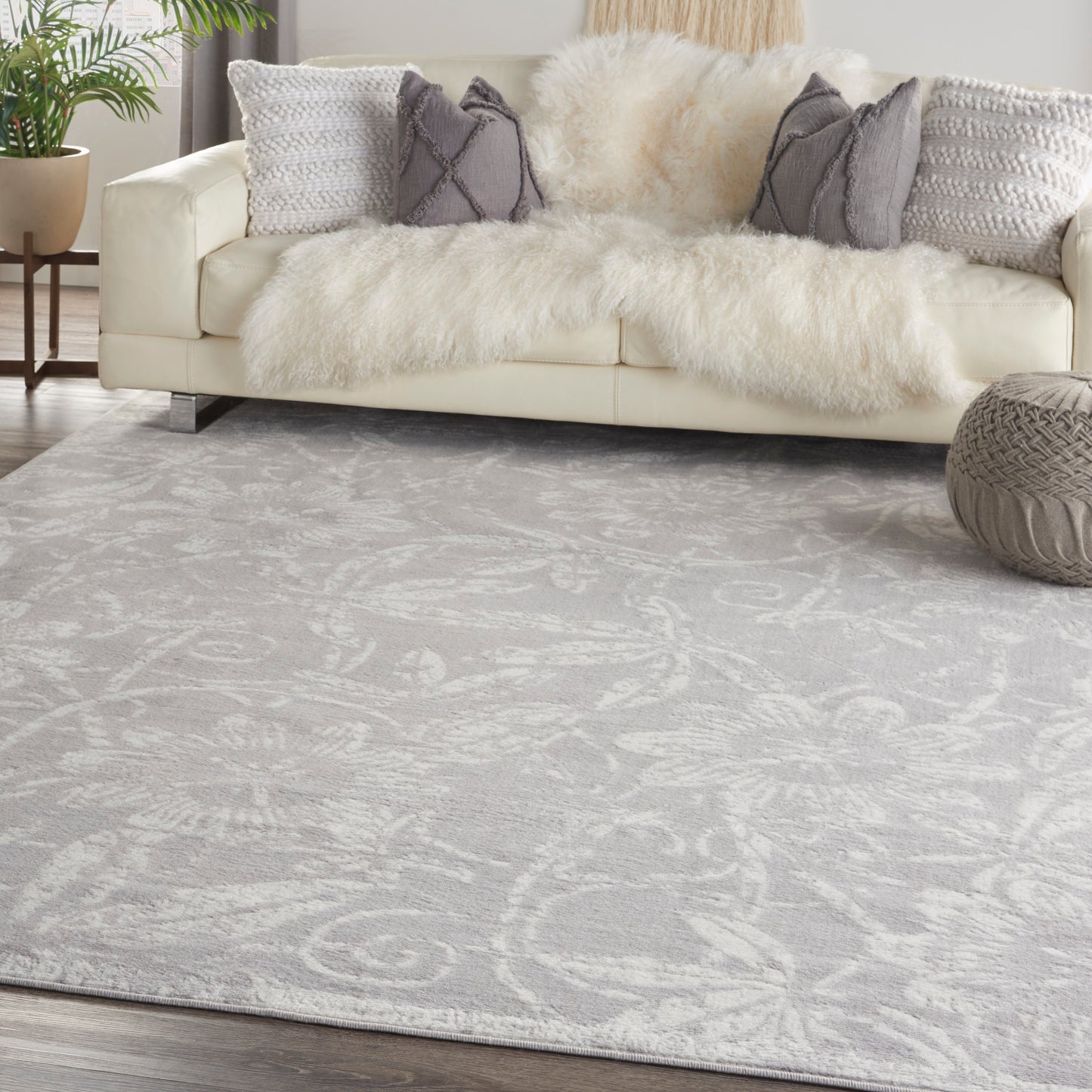 Nourison Home Whimsicle  Grey  Contemporary