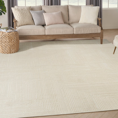 Nourison Home Sustainable Trends  Ivory  Contemporary