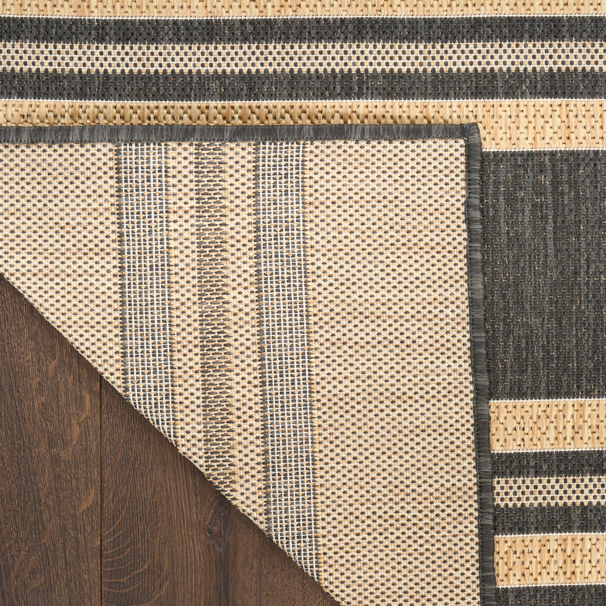 Nourison Home Horizon Indoor/Outdoor  Charcoal  Contemporary