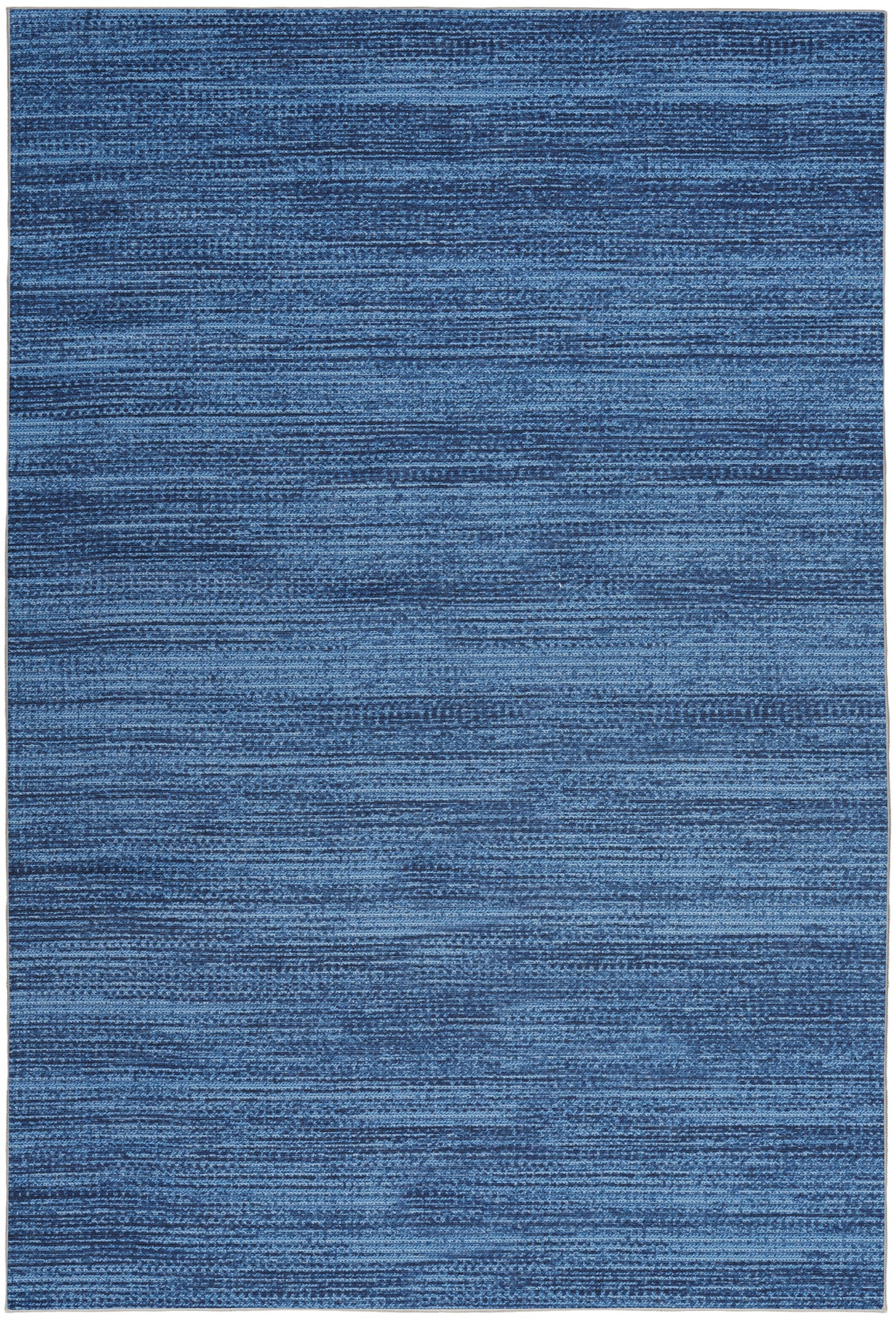 Nourison Home Nourison Washables NWB03 Blue Contemporary Power-loomed Rug